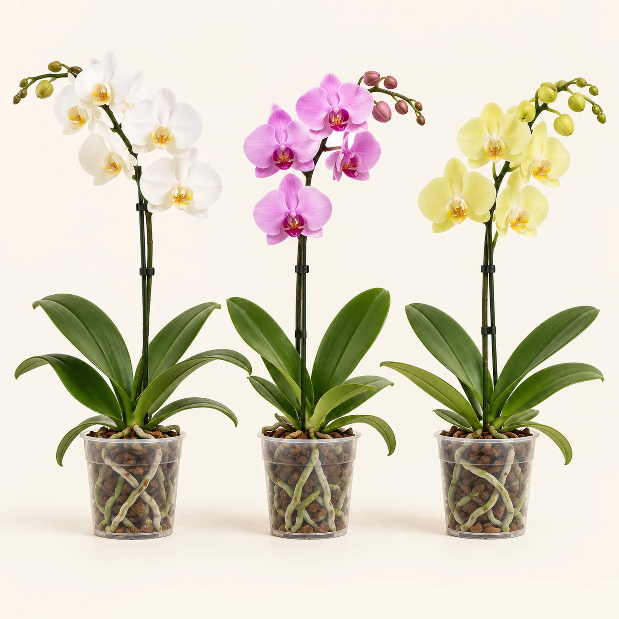 Орхідея (Фаленопсис) мікс Teer Lak The Orchid Growers — горщик 12 см, висота за прайсом 65 см