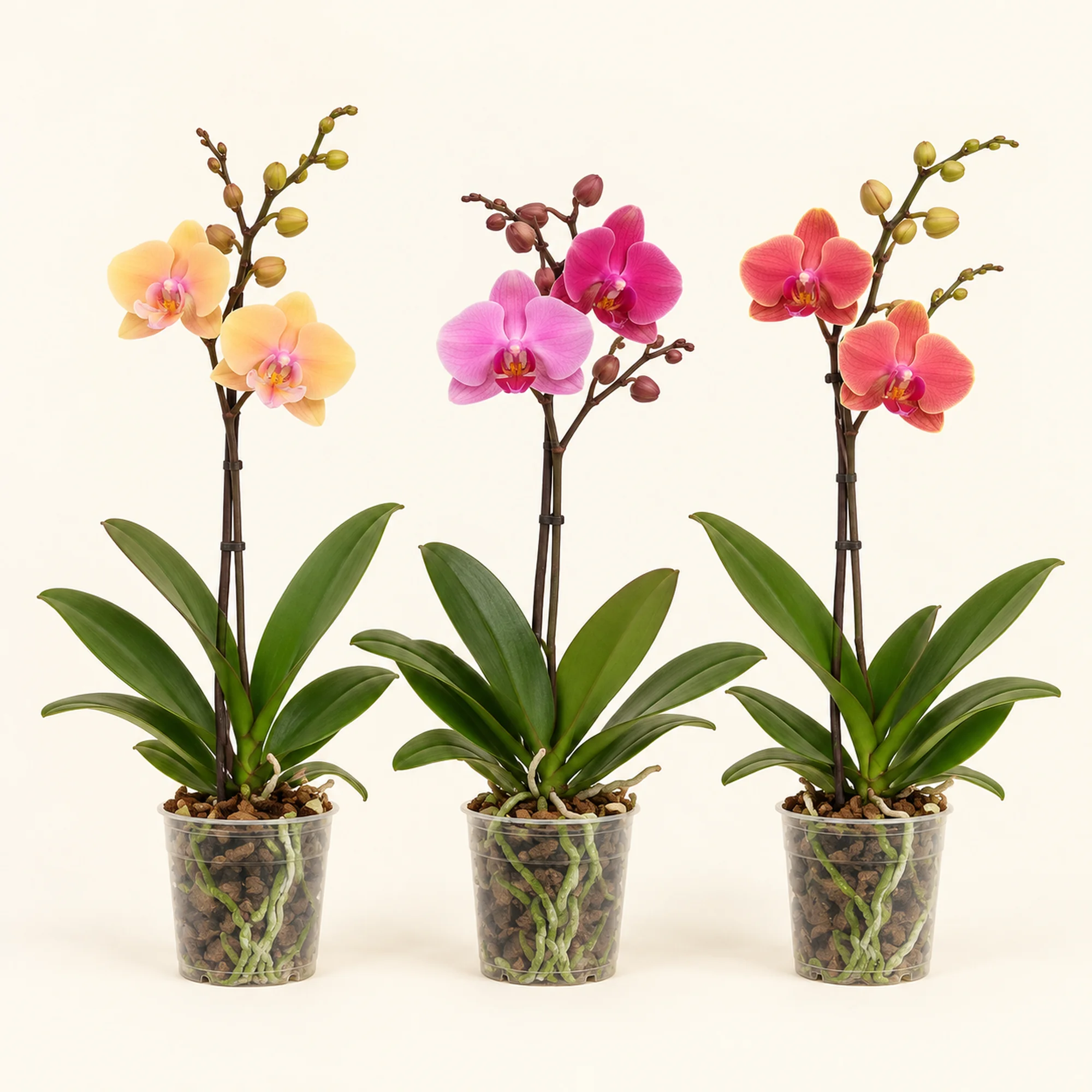 Орхідея (Фаленопсис) мікс Mimesis The Orchid Growers — горщик 12 см, висота за прайсом 60 см